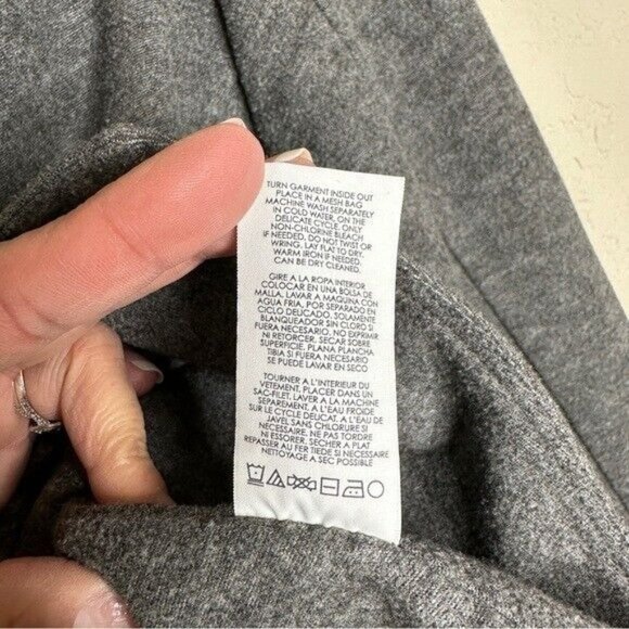 Cabi # 3556 Women Small Gray Asymmetrical Flint Gray Ponte Moto Rebel Jacket - Picture 12 of 13